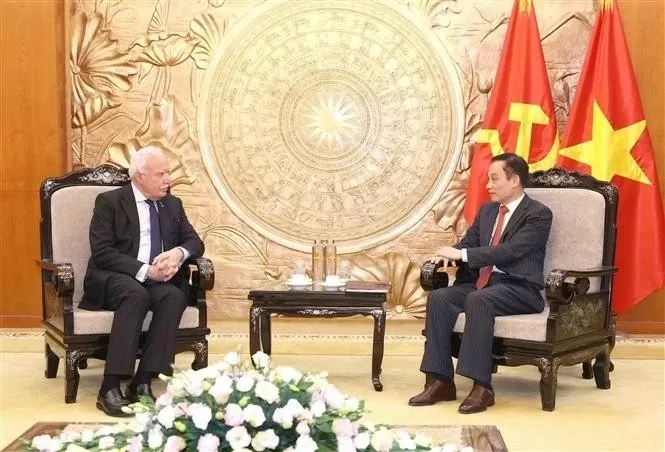 Party Secretary Le Hoai Trung highlights positive development of Vietnam-Palestine relations Party Secretary Le Hoai Trung highlights positive development of Vietnam-Palestine relations