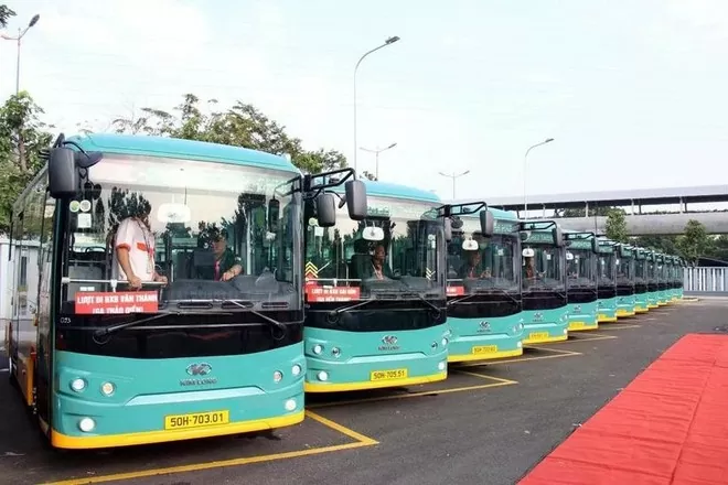 Ho Chi Minh City looks to have all public buses powered by electricity and green energy by 2030. (Photo: VNA) Ho Chi Minh City looks to have all public buses powered by electricity and green energy by 2030. (Photo: VNA)