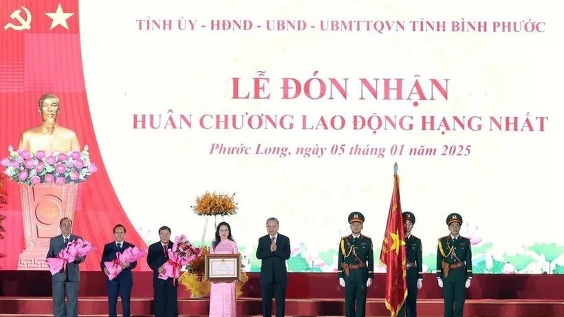 General Secretary To Lam attends 50th celebration of Phuoc Long victory