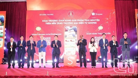 Thai Nguyen’s provincial-level e-commerce booth makes debut
