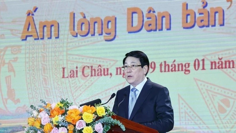 President Luong Cuong attends “Spring in border areas warms people’s hearts” programme in Lai Chau