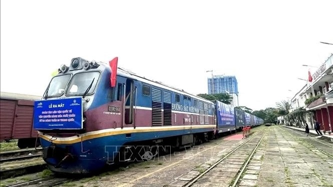 Freight transport via China-Vietnam cross-border trains posts rapid growth