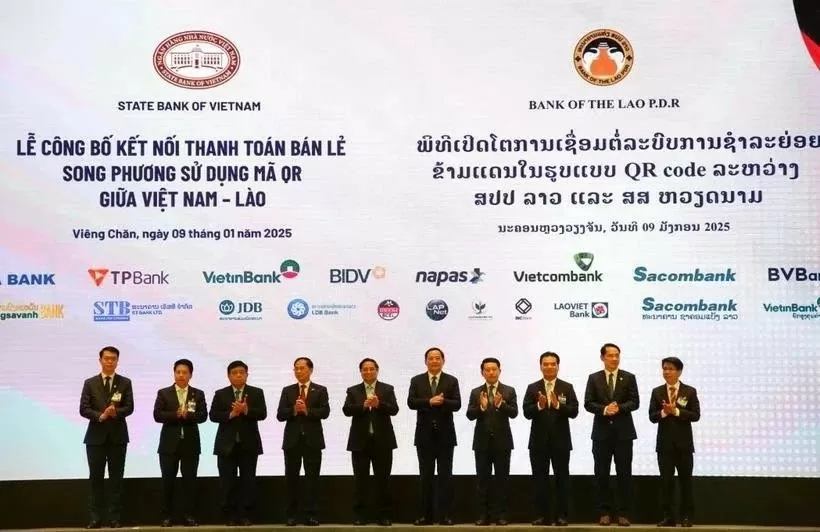 Vietnam, Laos launch cross-border QR code payment connectivity Vietnam, Laos Cenral Banks launch cross-border QR code payment connectivity