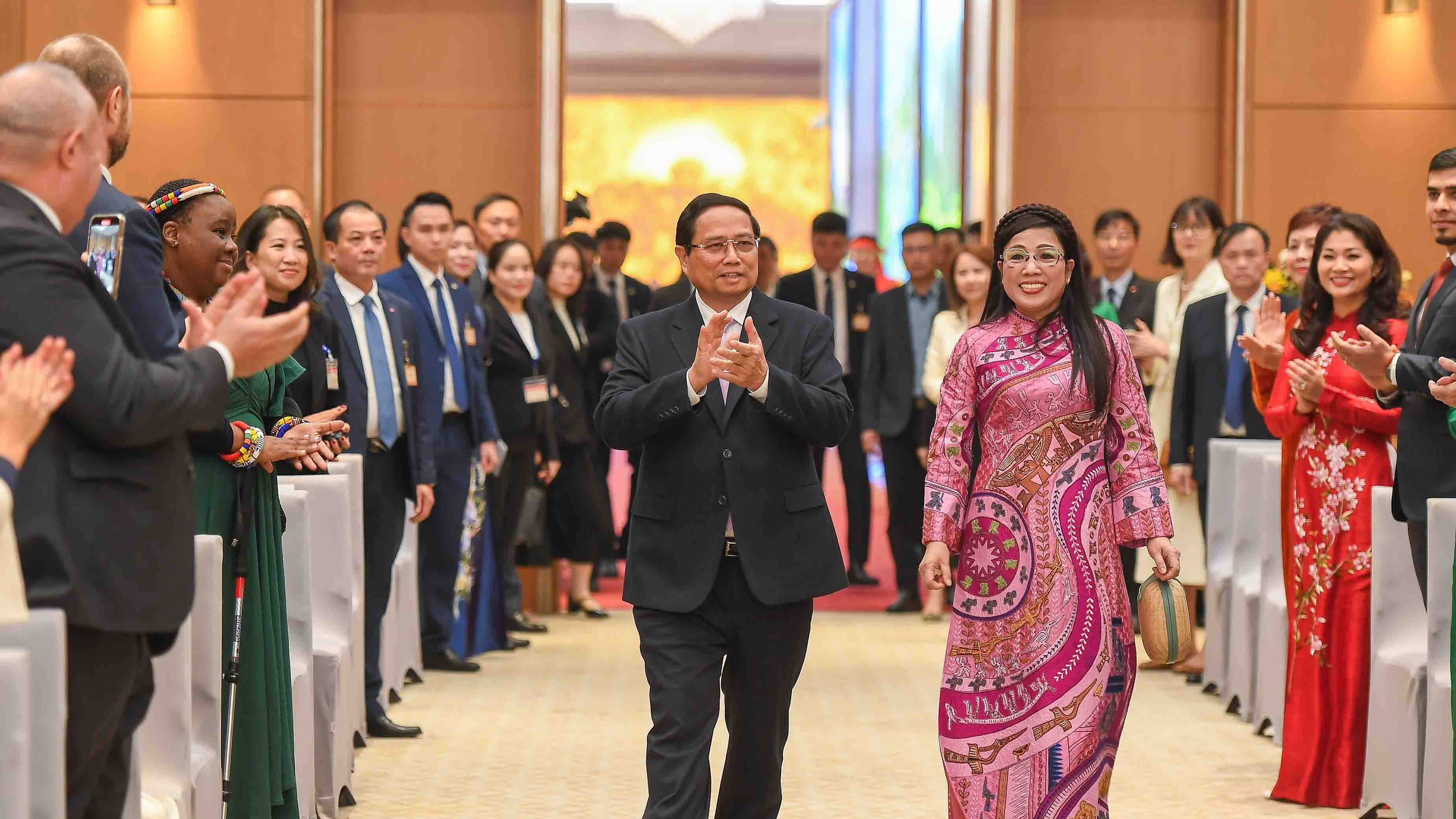 PM Pham Minh Chinh welcomes Diplomatic corps to Lunar New Year banquet in Hanoi