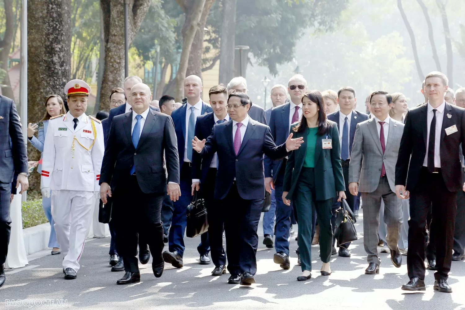 Welcome ceremony held for Russian Prime Minister Mikhail Mishustin Welcome ceremony held for Russian Prime Minister Mikhail Mishustin