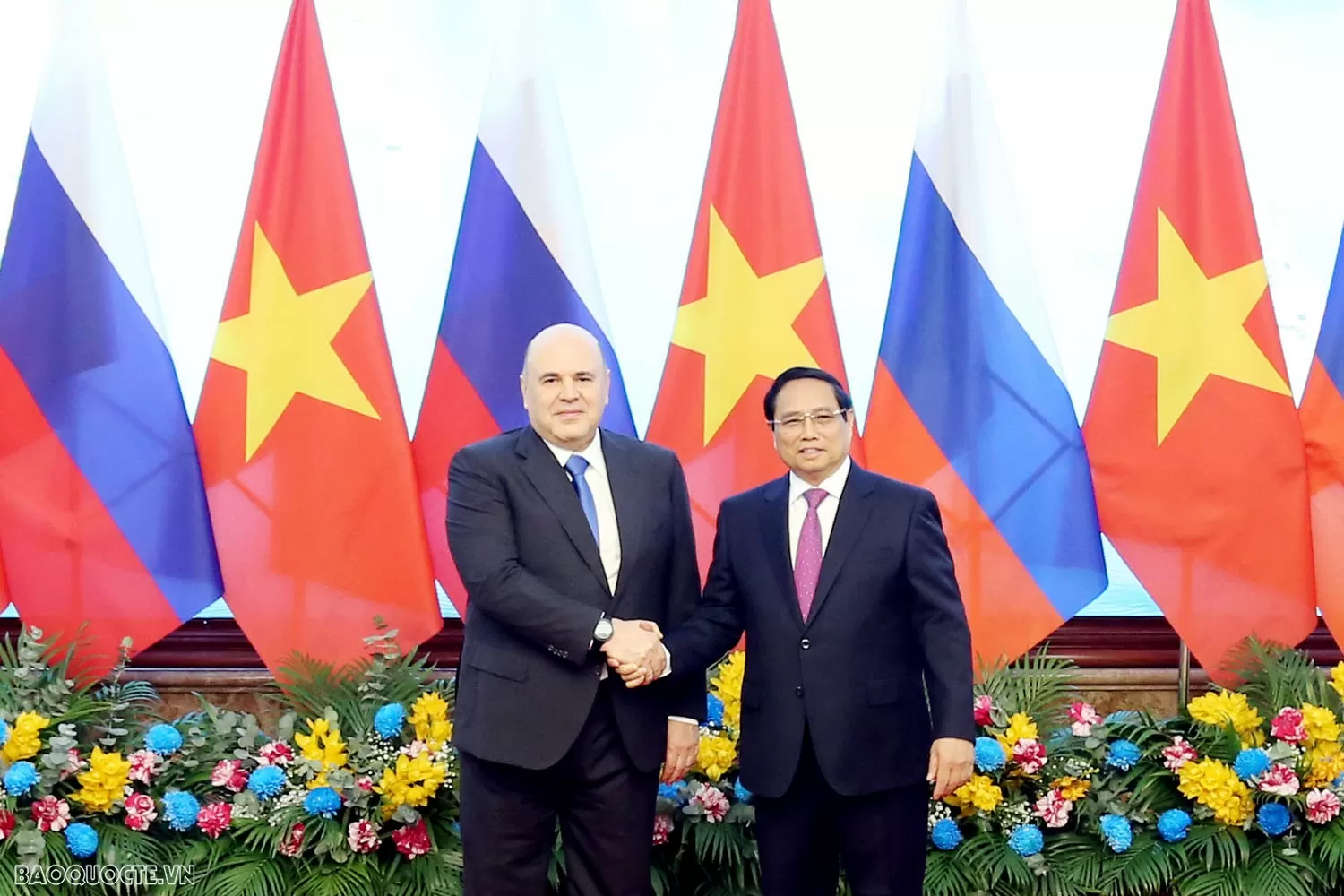 Welcome ceremony held for Russian Prime Minister Mikhail Mishustin Welcome ceremony held for Russian Prime Minister Mikhail Mishustin