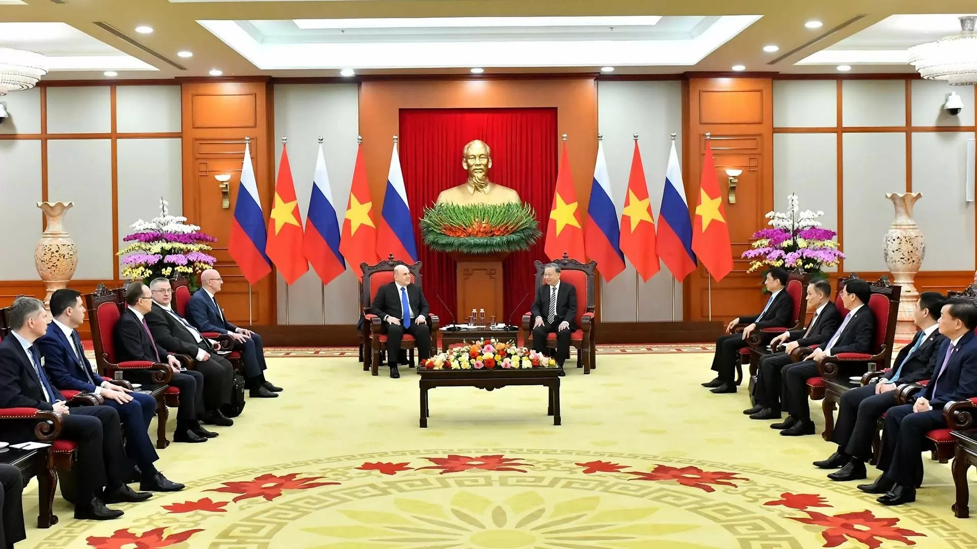 General Secretary To Lam receives Russian Prime Minister Mikhail Mishustin General Secretary To Lam receives Russian Prime Minister Mikhail Mishustin