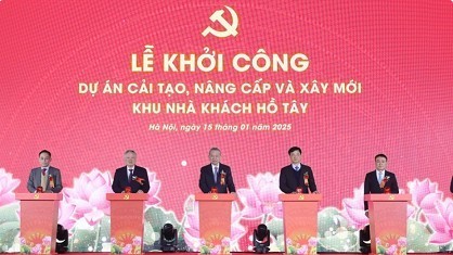 Party General Secretary To Lam launches project to build, upgrade West Lake Guesthouse Complex