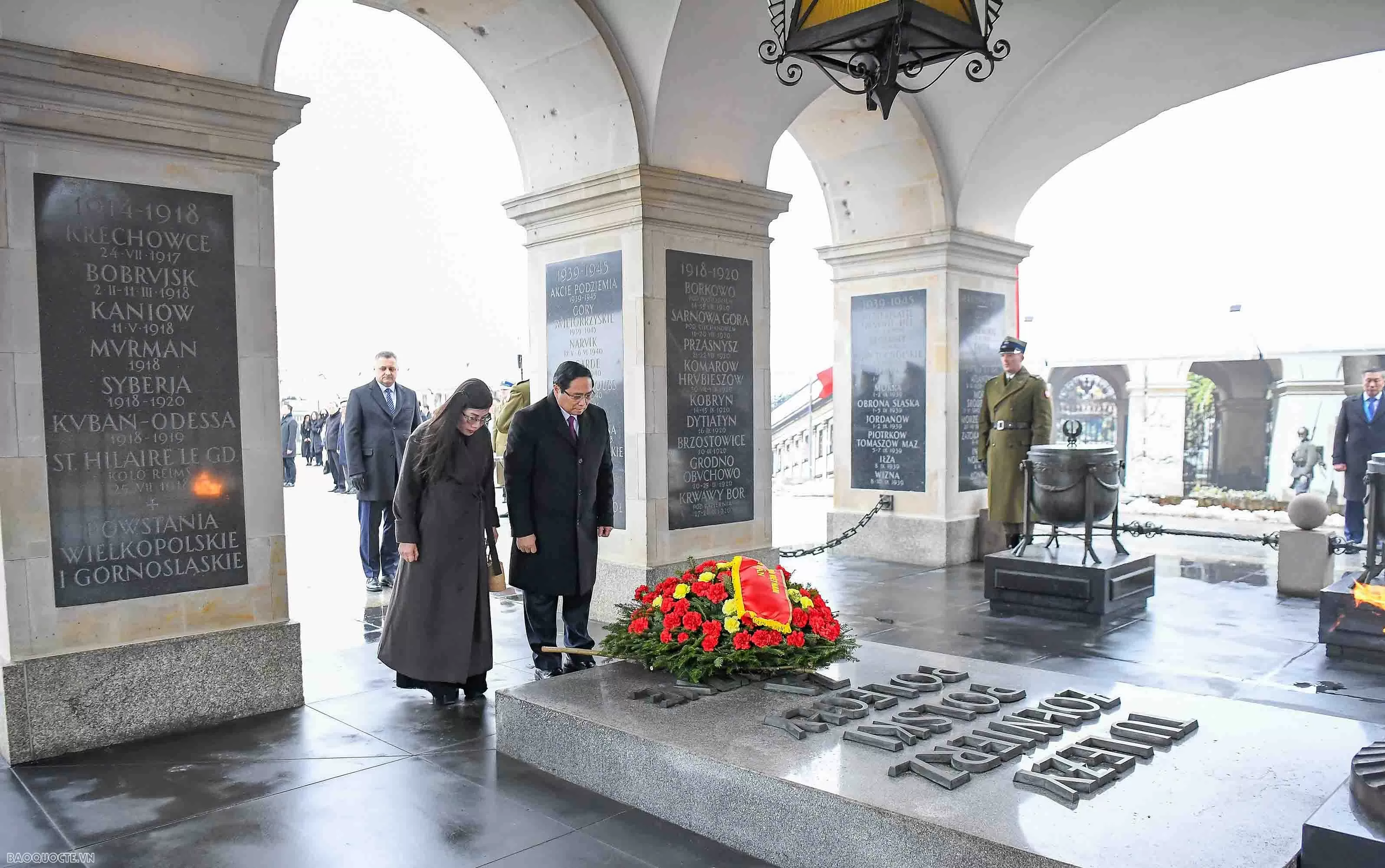 Welcome ceremony held for Prime Minister Pham Minh Chinh in Warsaw