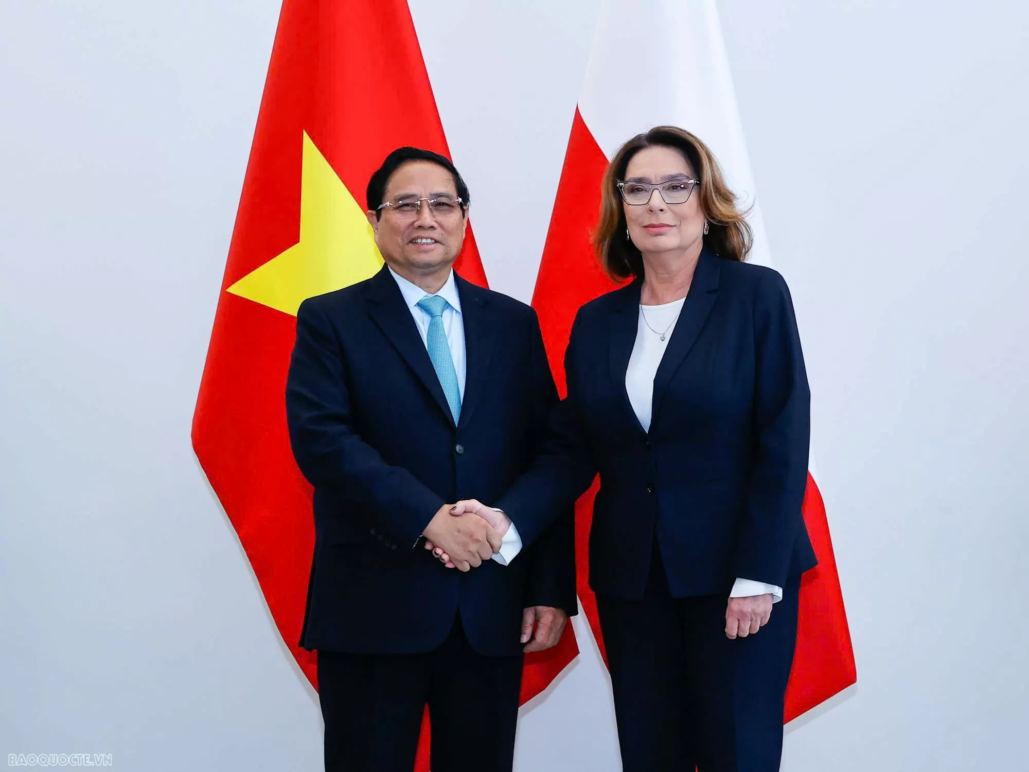 Prime Minister Pham Minh Chinh meets with Marshal of Polish Senate