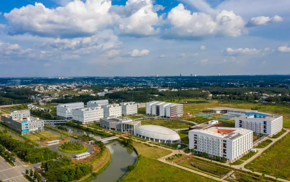 Trường đại học Việt - Đức tại phường Thới Hòa, thị xã Bến Cát, tỉnh Bình Dương. (Ảnh: Bá Sơn) Trường đại học Việt - Đức tại phường Thới Hòa, thị xã Bến Cát, tỉnh Bình Dương. (Ảnh: Bá Sơn)