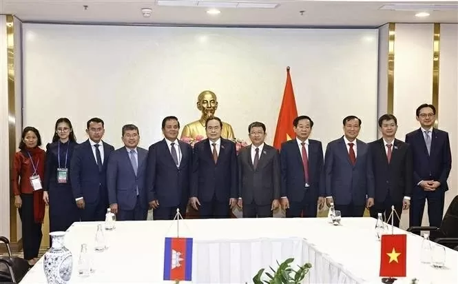 NA Chairman Tran Thanh Man hosts First Vice President of Cambodian Senate NA Chairman Tran Thanh Man hosts First Vice President of Cambodian Senate Ouch Borith in Can Tho