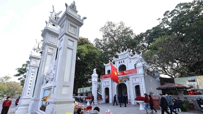 Hanoi's ancient temples are bustling with visitors during the Tet holiday