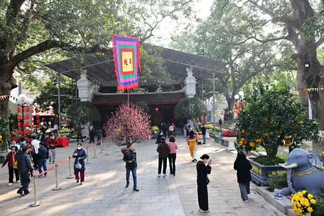 Hanoi's ancient temples are bustling with visitors during the Tet holiday