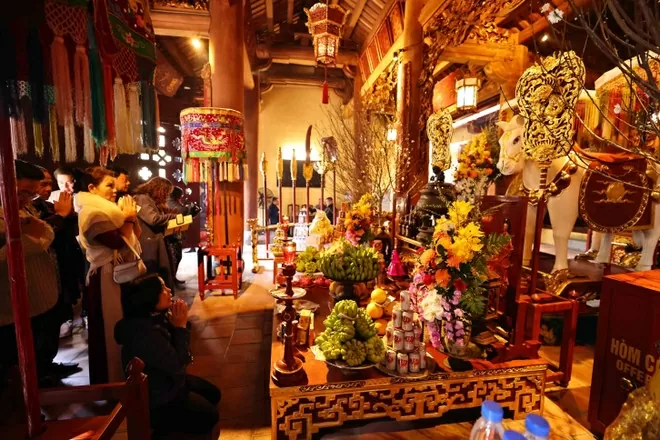 Hanoi's ancient temples are bustling with visitors during the Tet holiday