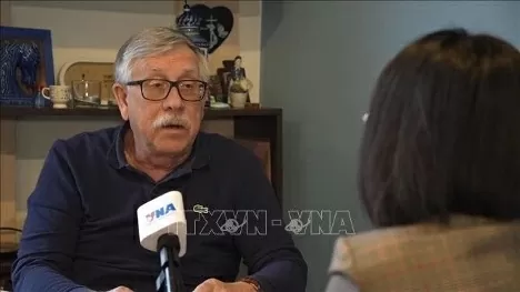 Assoc.Prof.Dr Petr Tsvetov from the Russian Diplomatic Academy. (Photo: VNA)