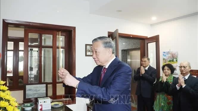 General Secretary To Lam pays tribute to late Prime Minister Pham Van Dong