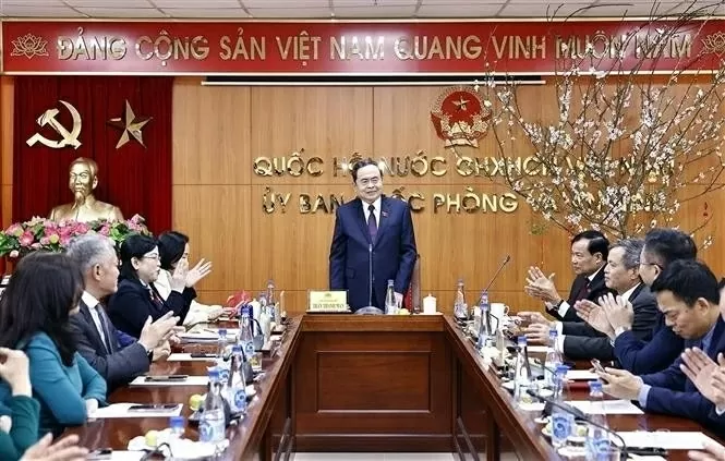 NA Chairman Tran Thanh Man holds working sessions with key committees