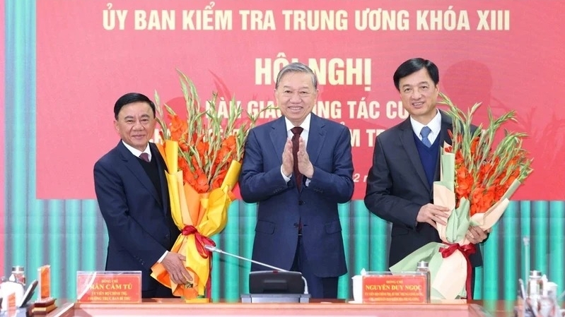 Party General Secretary To Lam oversees leadership transition at CPV's Inspection Commission