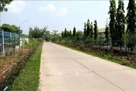 A rural road in Duc Linh district, Binh Thuan province. (Photo: VNA)