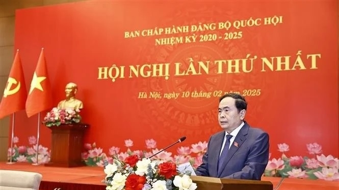 NA Chairman Tran Thanh Man calls for strong Party building, reform in National Assembly