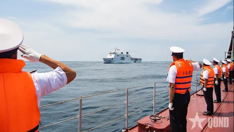 Vietnamese naval ship joins multinational exercise in Indonesia