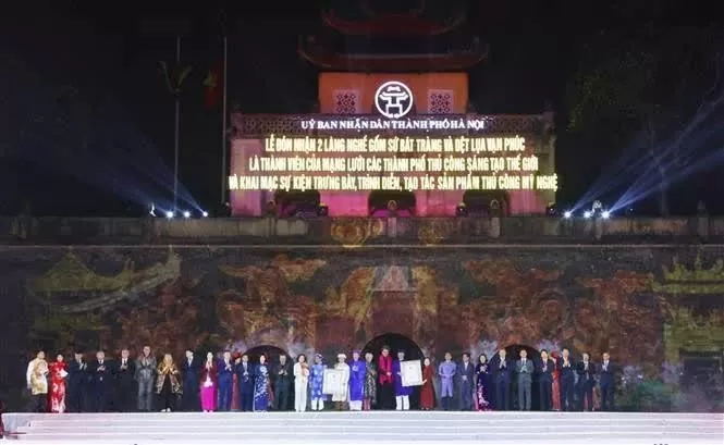 Bat Trang Ceramics, Van Phuc Silk Weaving join Global Network of Creative Craft Cities