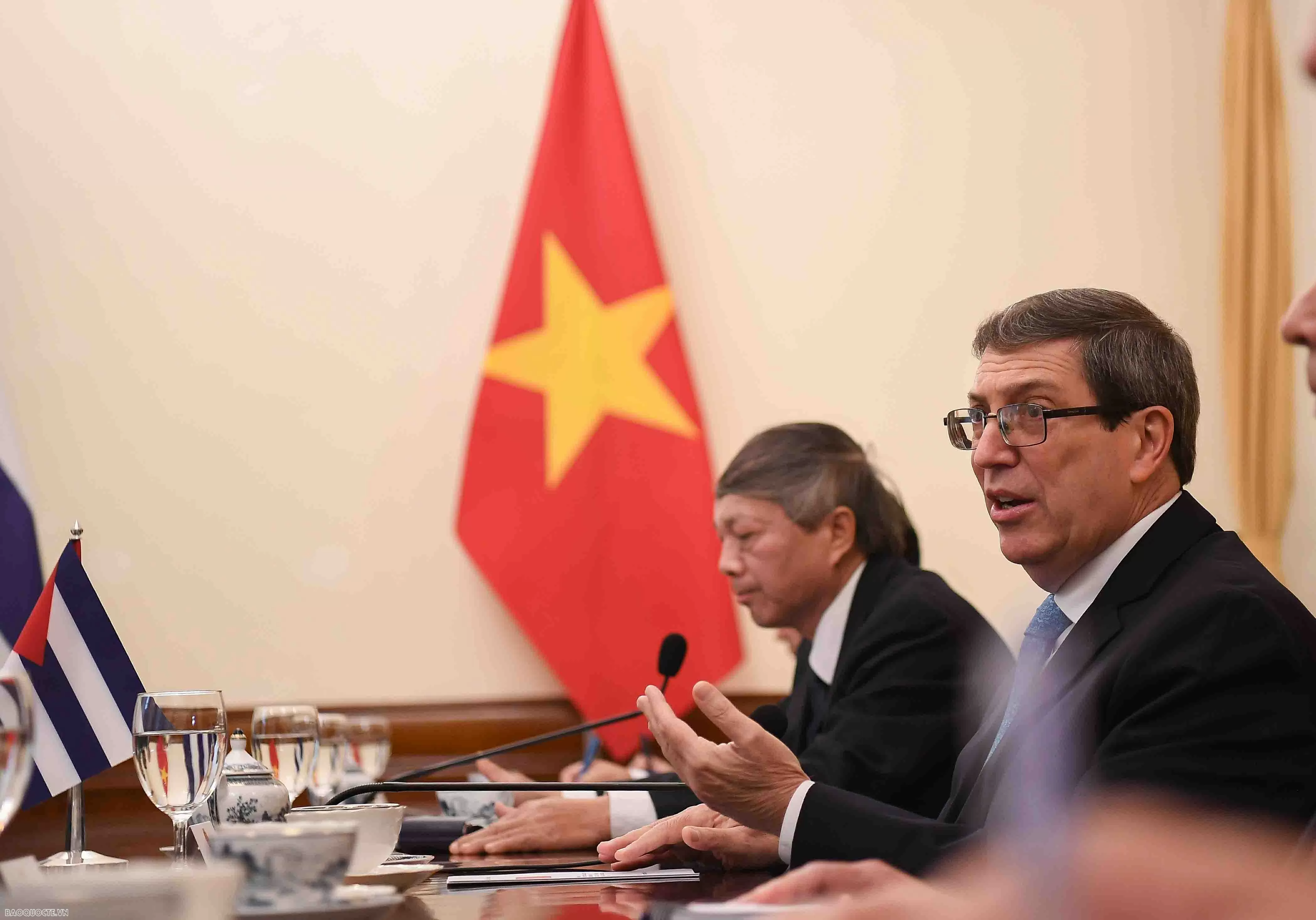 Deputy PM, FM Bui Thanh Son welcomes Cuban Foreign Minister Bruno Rodriguez Parrilla