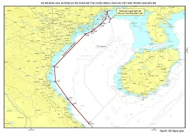 Vietnamese Government issued a declaration for determining territorial waters width in Gulf of Tonkin Vietnamese Government issued a declaration for determining territorial waters width in Gulf of Tonkin