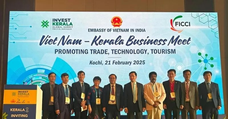 At the Vietnam - Kerala Business Meet on February 21 (Photo: VNA) At the Vietnam - Kerala Business Meet on February 21 (Photo: VNA)
