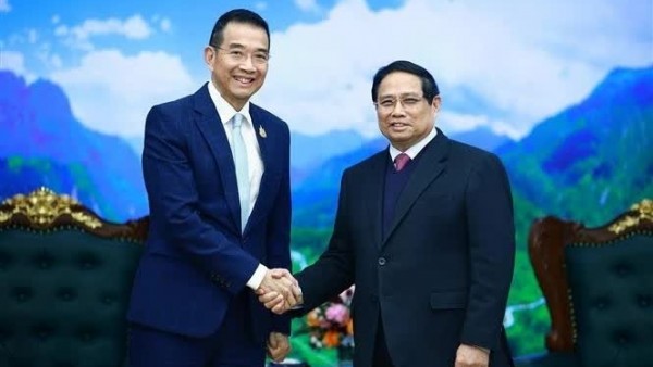 Prime Minister Pham Minh Chinh welcomes Thai Foreign Minister Maris Sangiampongsa