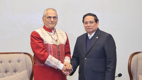 Prime Minister Pham Minh Chinh welcomes Timor-Leste President José Ramos-Horta in Hanoi