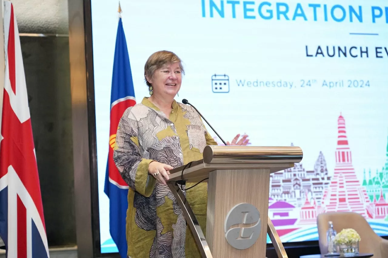 Đại sứ Anh tại ASEAN Sarah Tiffin. (Nguồn: Đại sứ quán Anh tại Việt Nam) Đại sứ Anh tại ASEAN Sarah Tiffin. (Nguồn: Đại sứ quán Anh tại Việt Nam)