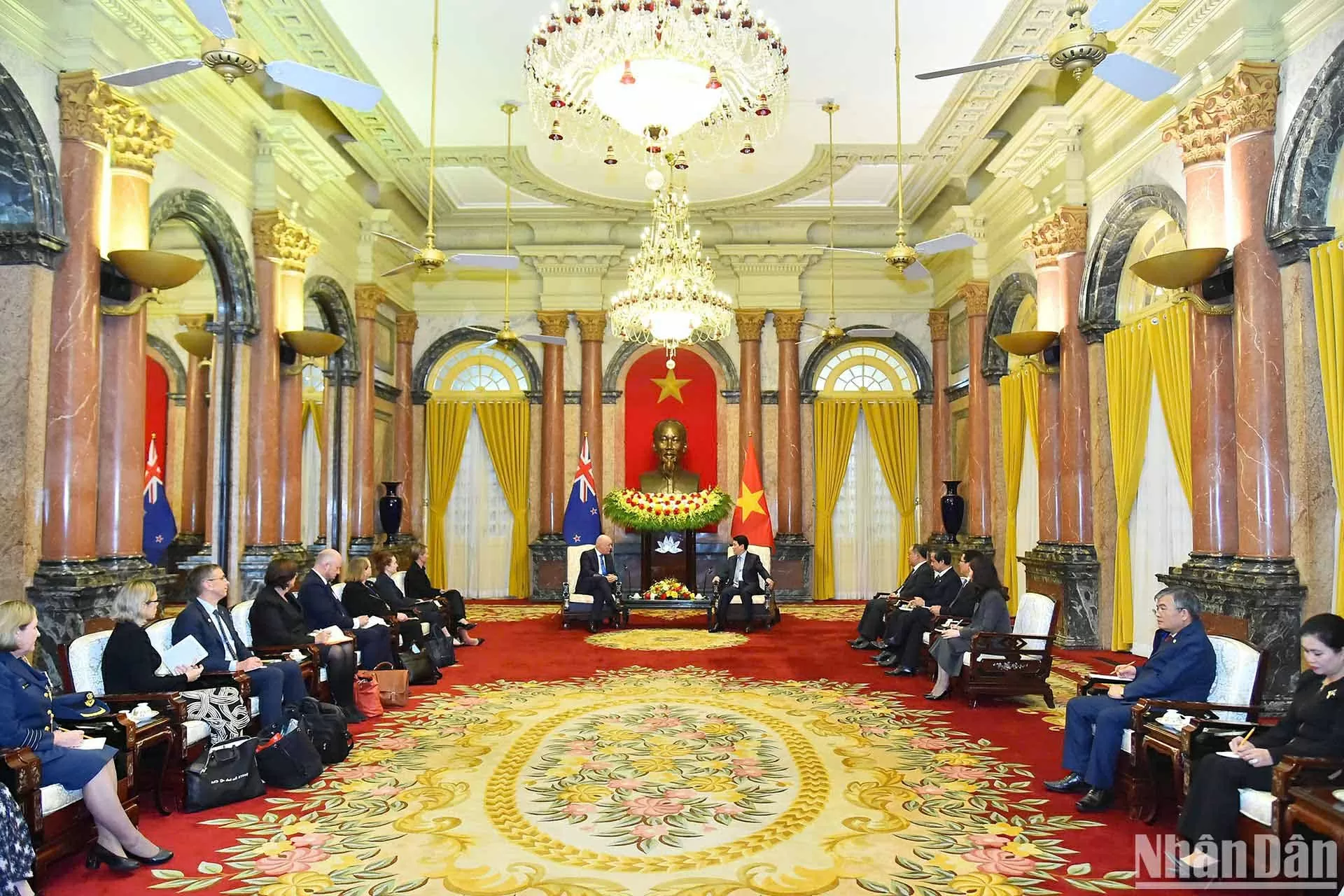 President Luong Cuong receives New Zealand Prime Minister Christopher Luxon