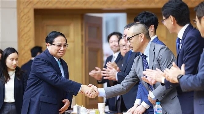 PM Pham Minh Chinh held a dialogue with Japanese firms to promote cooperation with Vietnam as strategic destination