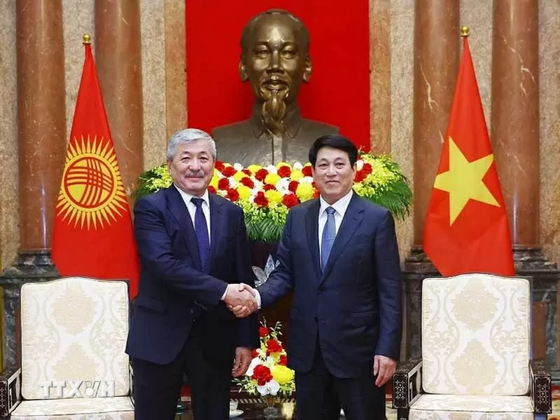 President Luong Cuong receives Kyrgyz Prime Minister Adylbek Kasymaliev President Luong Cuong receives Kyrgyz Prime Minister Adylbek Kasymaliev