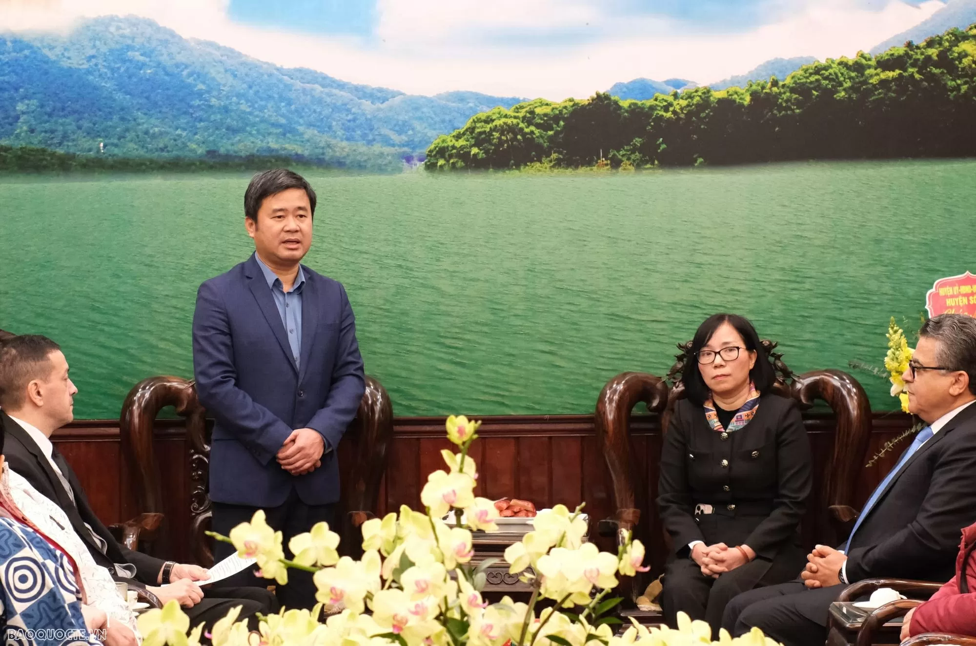 Ông Đỗ Minh Tuấn, Phó Chủ tịch UBND huyện Sóc Sơn. (Ảnh: Thu Giang)