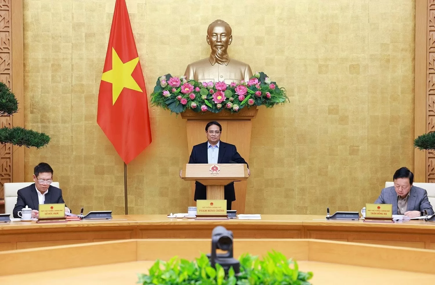Prime Minister Pham Minh Chinh speaks at the meeting (Photo: VNA) Prime Minister Pham Minh Chinh speaks at the meeting (Photo: VNA)
