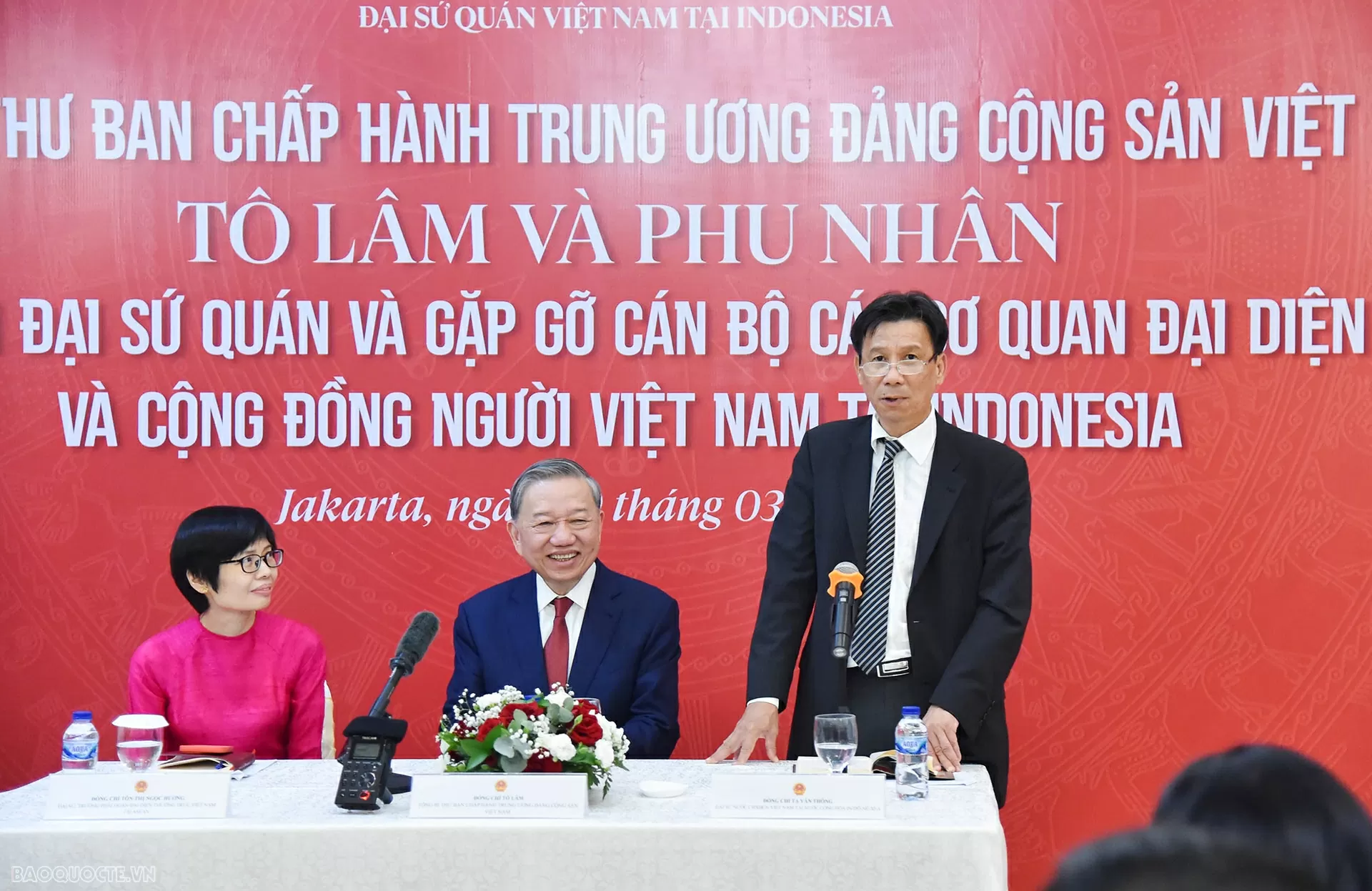 General Secretary To Lam meets Vietnamese community in Indonesia