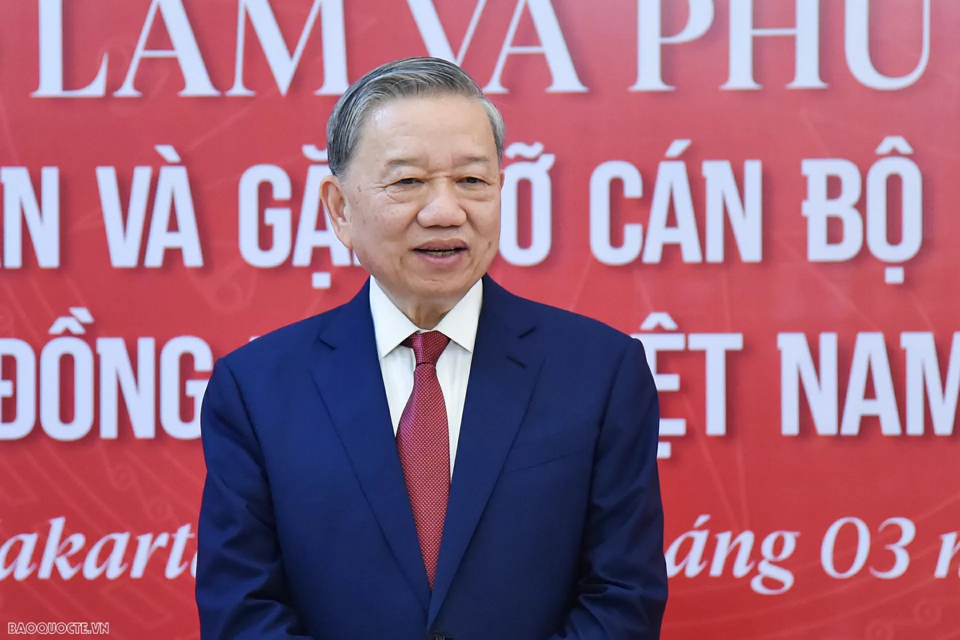 General Secretary To Lam meets Vietnamese community in Indonesia