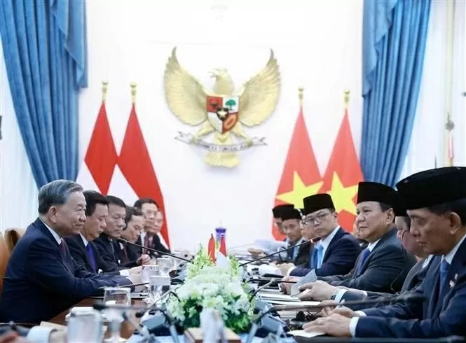 Vietnam, Indonesia leaders hold talks, elevating ties to comprehensive strategic partnership Vietnam, Indonesia leaders hold talks, elevating ties to comprehensive strategic partnership