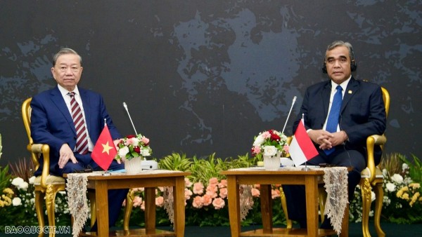 General Secretary To Lam meets with Indonesian People's Consultative Assembly Speaker