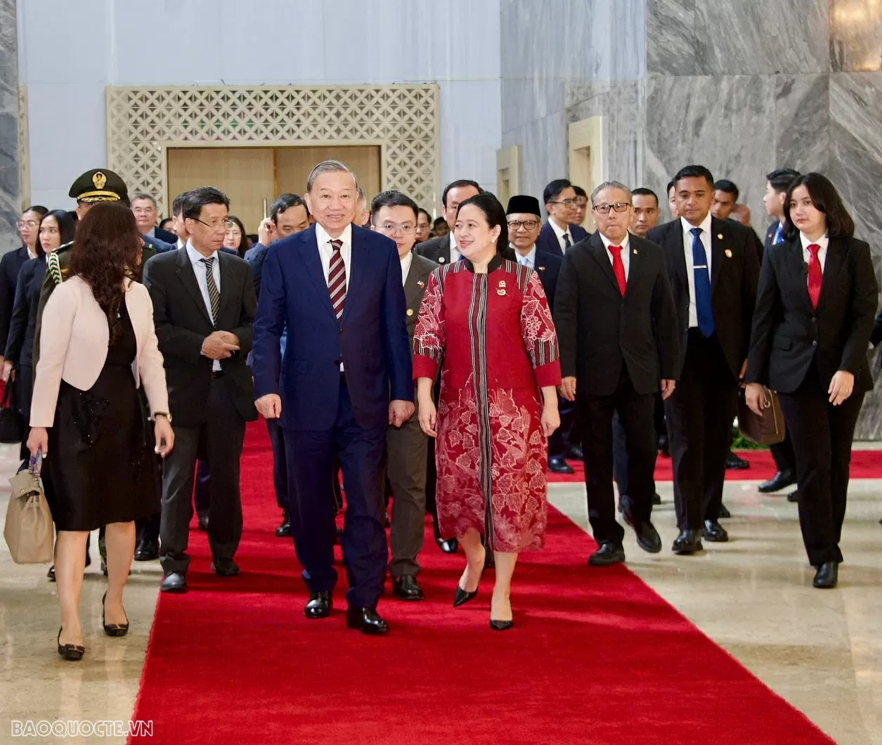 General Secretary To Lam meets with Speaker of Indonesian People's Representative Council