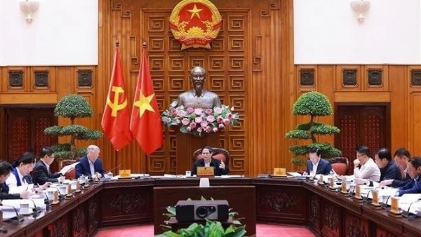 PM Pham Minh Chinh chairs a session of Government Party Committee's Standing Board on administrative reorganisation
