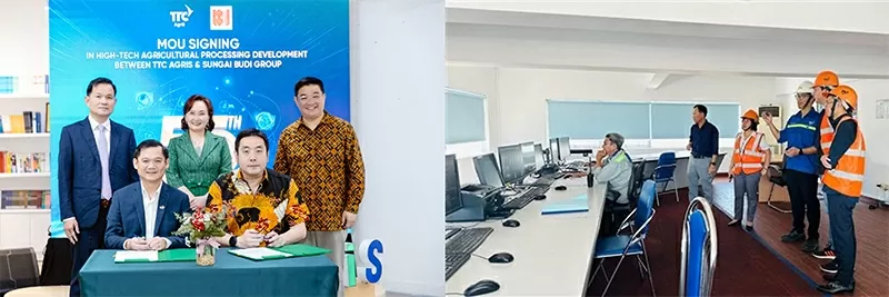 TTC AgriS and Sungai Budi have formed a comprehensive partnership to develop sustainable high-tech agriculture.