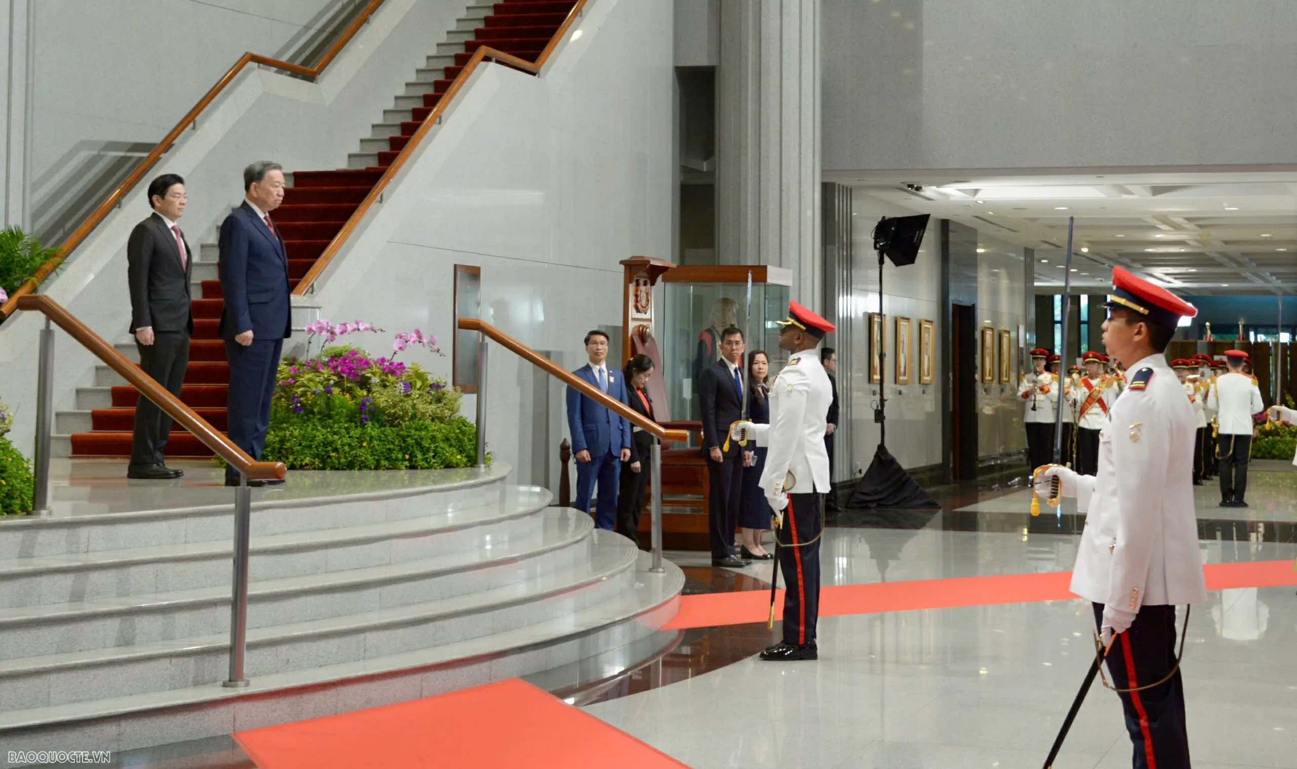 Welcome ceremony held for General Secretary To Lam