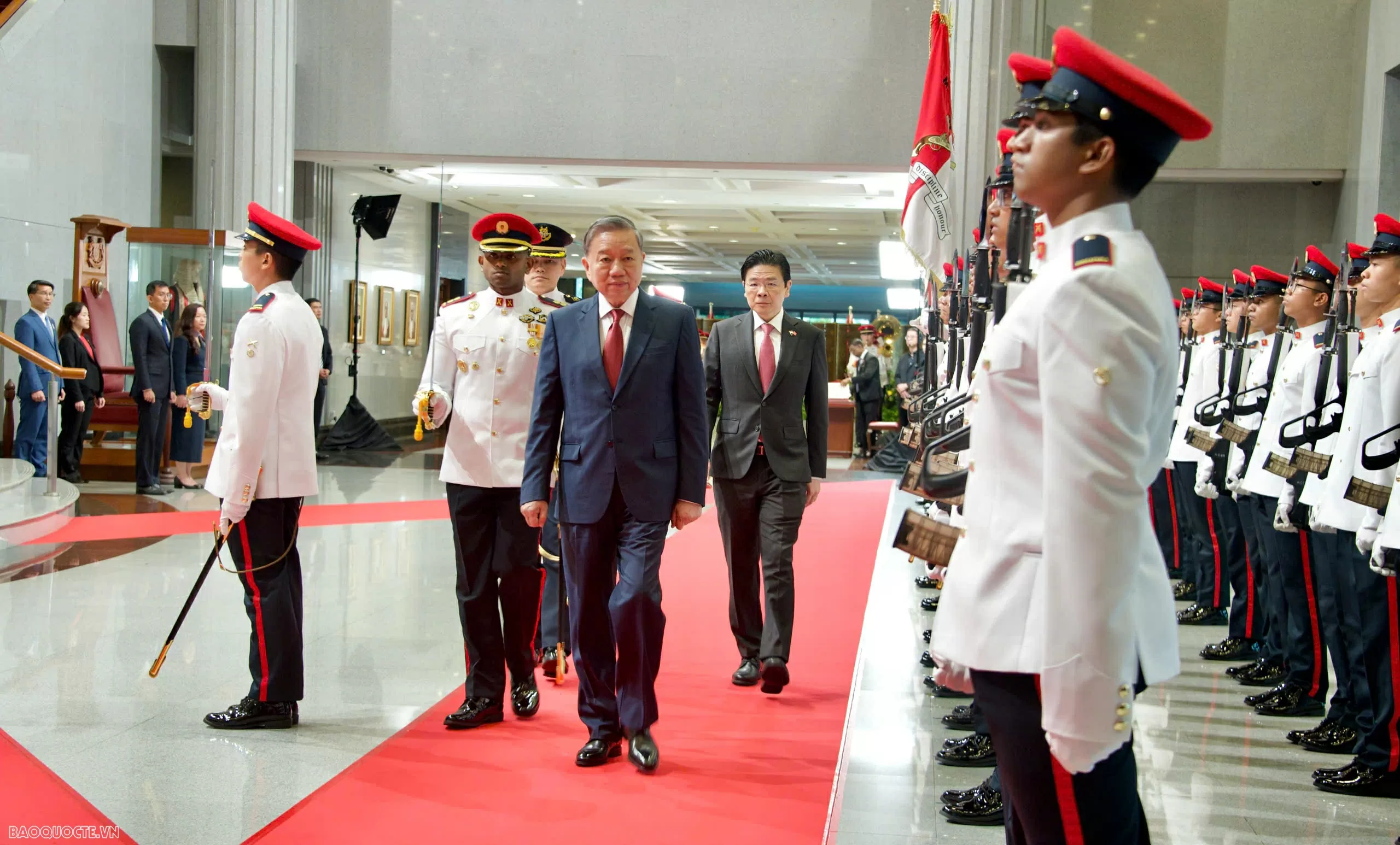 Welcome ceremony held for General Secretary To Lam