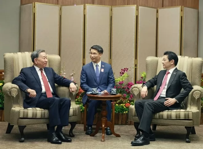 Vietnam, Singapore leaders hold talks to upgrade bilateral ties to Comprehensive Strategic Partnership Vietnam, Singapore leaders hold talks to upgrade bilateral ties to Comprehensive Strategic Partnership