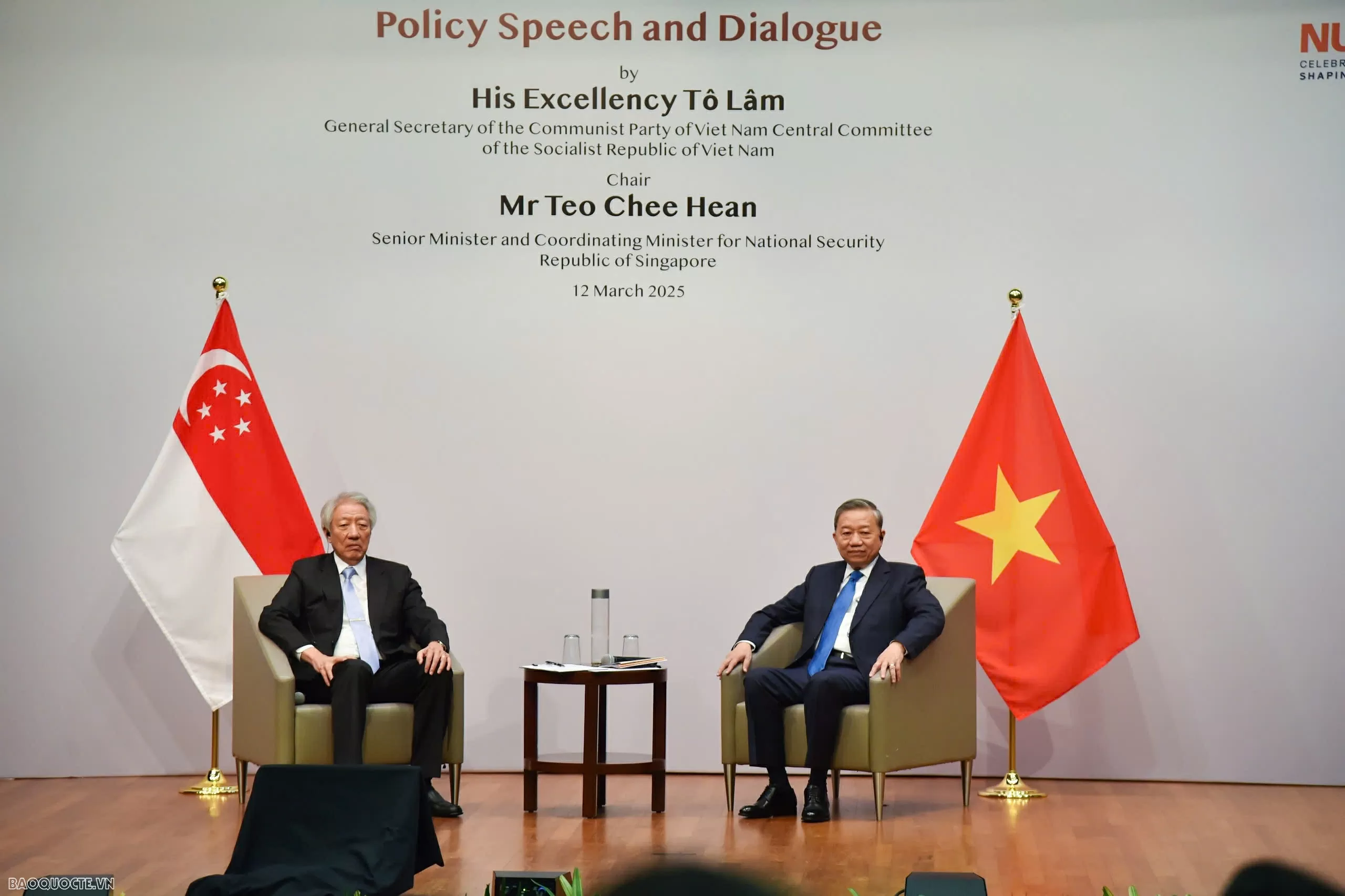 General Secretary To Lam delivers a policy speech to highlight Vietnam-Singapore cooperation in science, technology