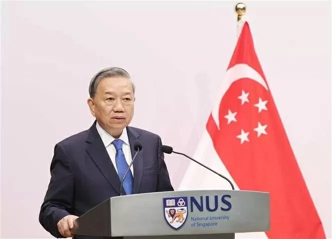 General Secretary To Lam delivers a policy speech to highlight Vietnam-Singapore cooperation in science, technology General Secretary To Lam delivers a policy speech to highlight Vietnam-Singapore cooperation in science, technology